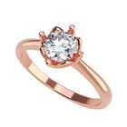 Anillo de Compromiso de 14K con Diamante de Laboratorio 0.50 CT F VS1 Talla 10 ORO ROSA 14K &ndash; / M422-50-14R-LG-10