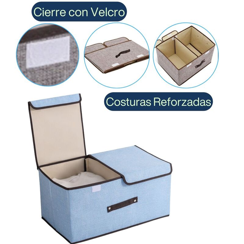 Caja Organizadora Plegable Con Divisiones Tapas... image number null