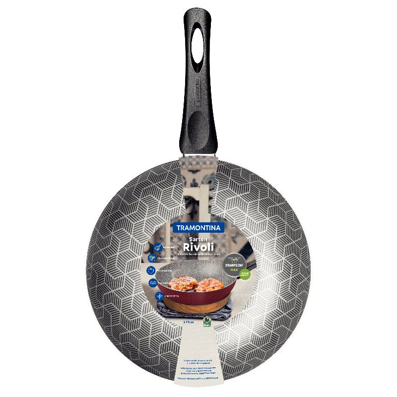 Sartén Wok 28 cm Aluminio Antiadherente Rivoli ... image number null