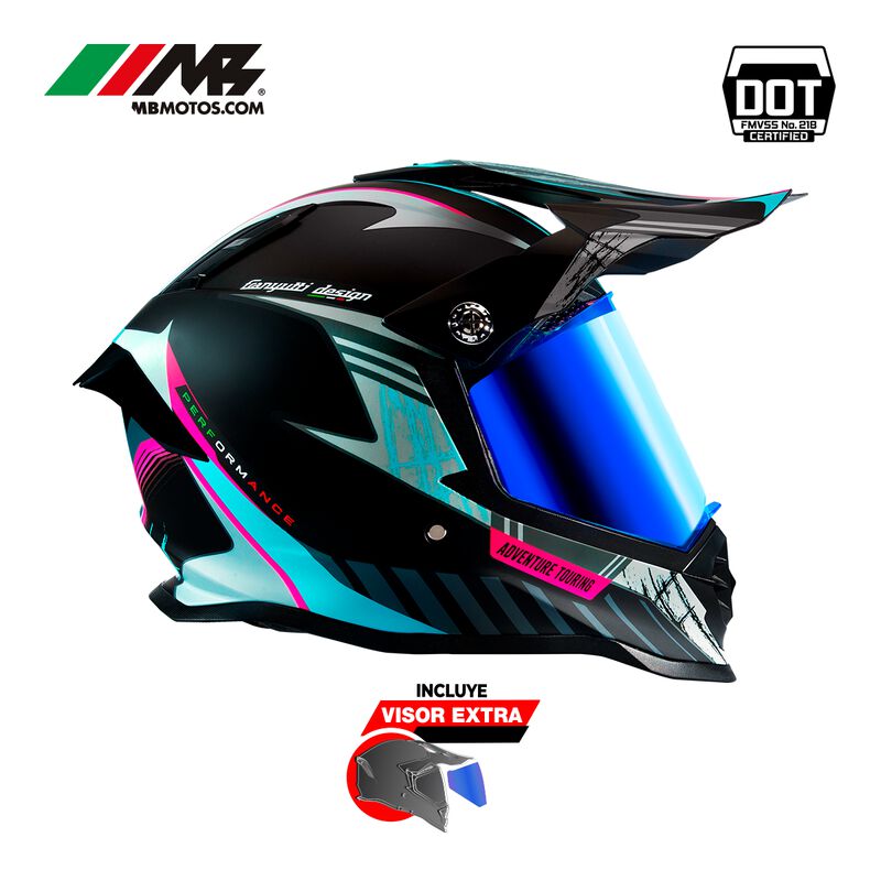 Casco Para Motocicleta Axs Nordica Azul L image number null