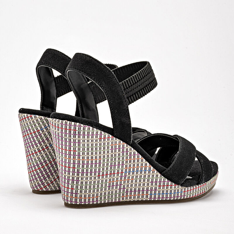 Been Class sandalia cu&ntilde;a para mujer negro cod 1... image number null