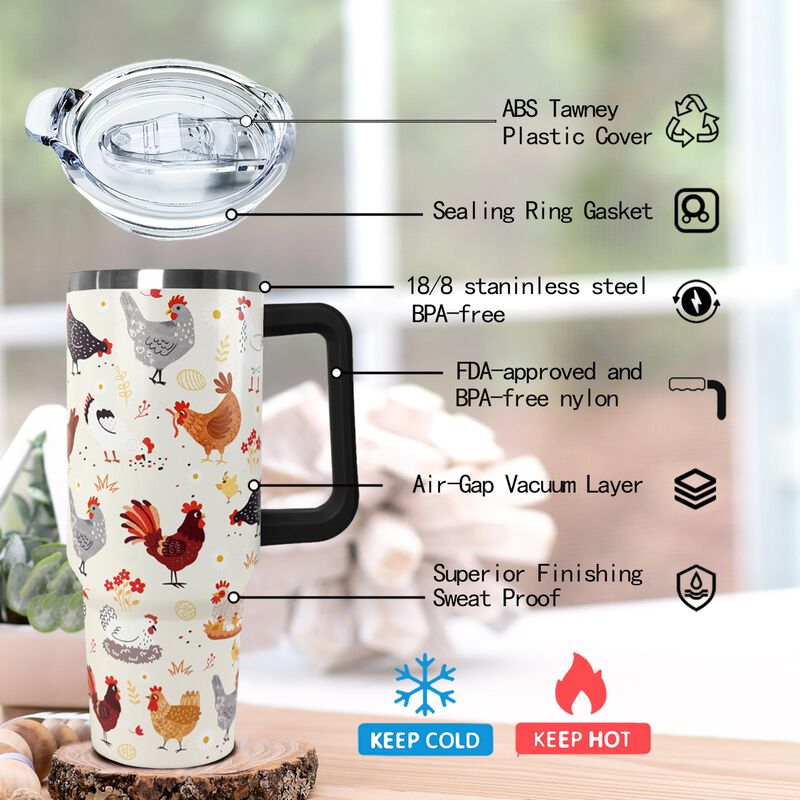 Vaso T&eacute;rmico Ceovfoi 1200 ml Con Asa Y Pajilla image number null
