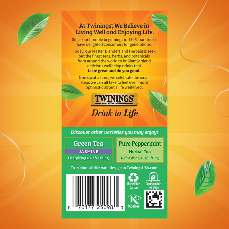 Twinings T&eacute; Verde Con Menta 40 g (pack De 2) image number null