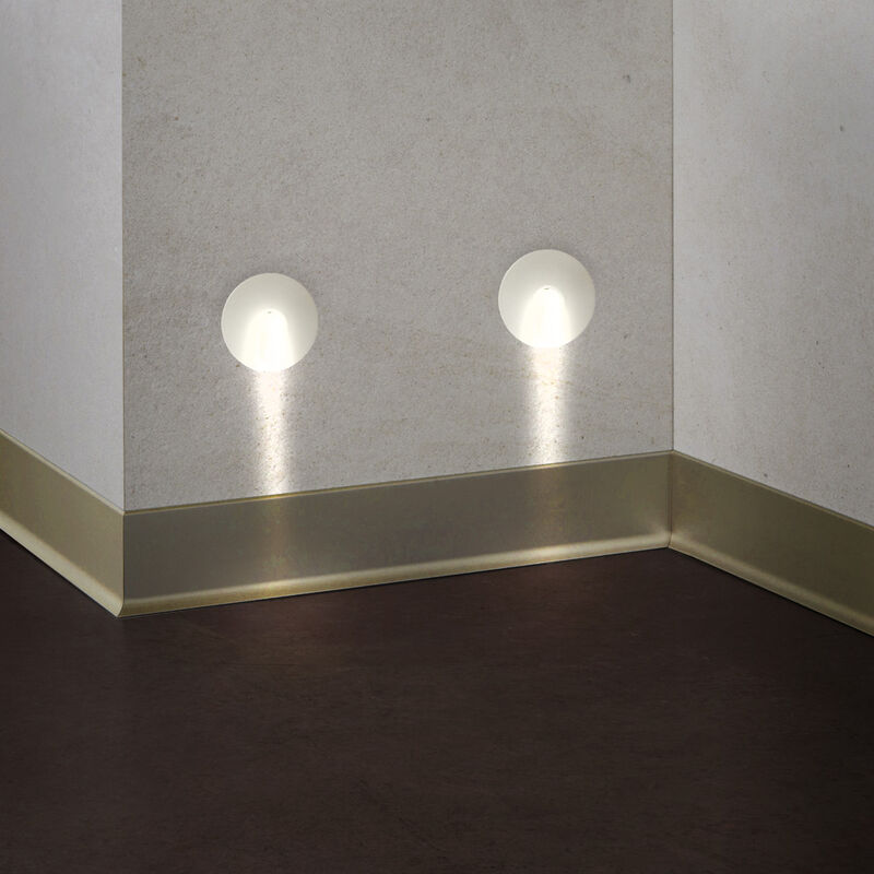 Lampara Empotrado En Muro Blanco 1w Luz Suave C... image number null