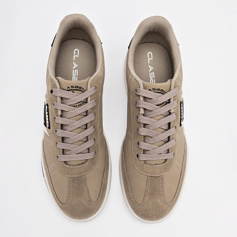 Clasben tenis para hombre beige negro cod 14118... image number null