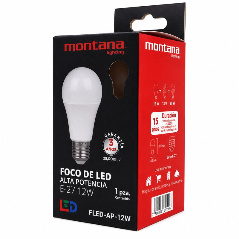 Set 10 Pzas Foco Led  9w 100 240v Pulg 6500k 10... image number null