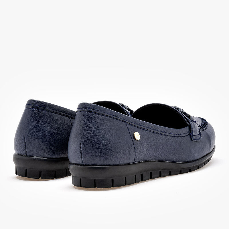 Etnia Zapato de horma c&oacute;moda para mujer marino image number null