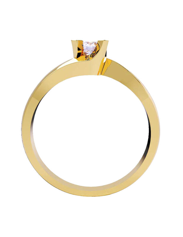 Anillo de Compromiso de 14K con Diamante de Lab... image number null