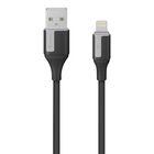 Steren Cable Usb A Lightning De 2 M 30 W Color Negro Usb-s42ne