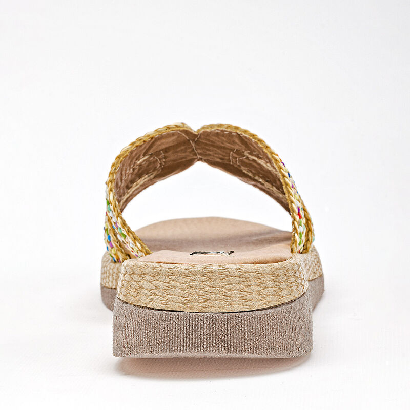 Been Class sandalia piso para mujer beige multi... image number null