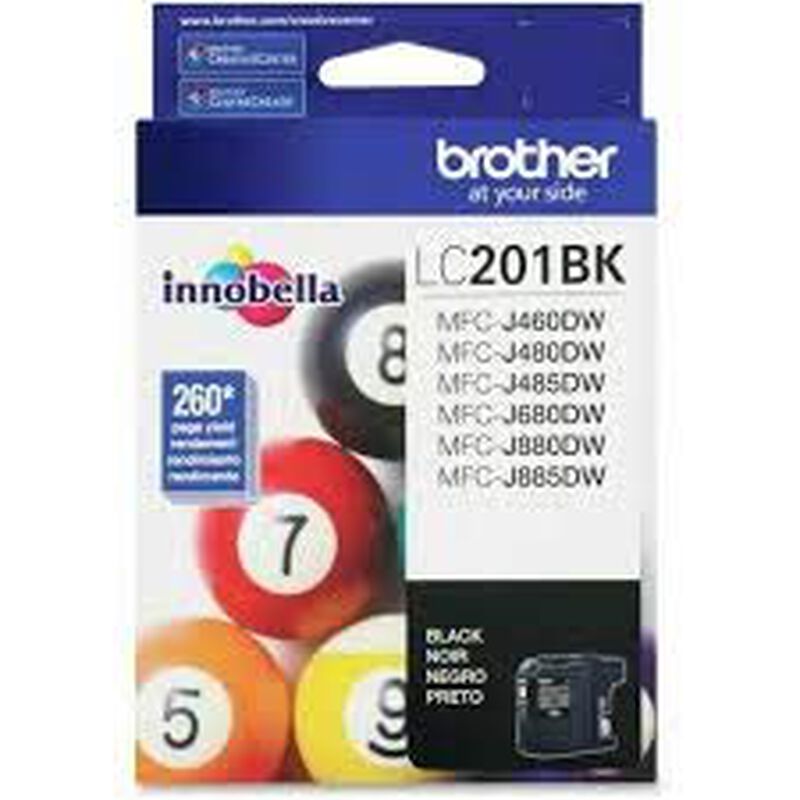 Cartucho De Tinta Negro Brother Lc201bk - Pack ... image number null