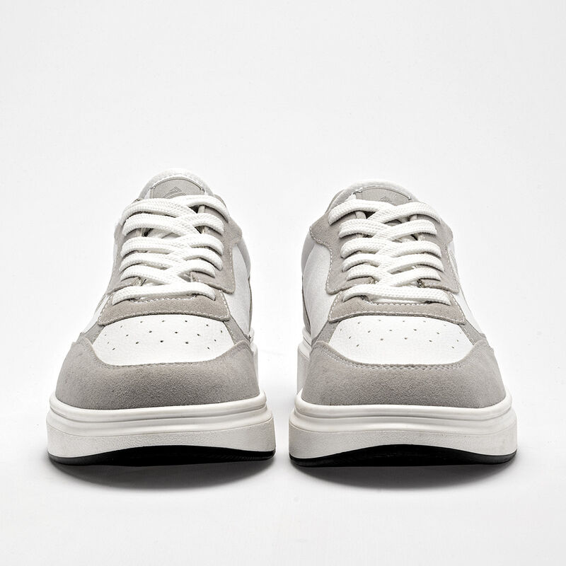 Clasben tenis para hombre blanco gris cod 14118... image number null