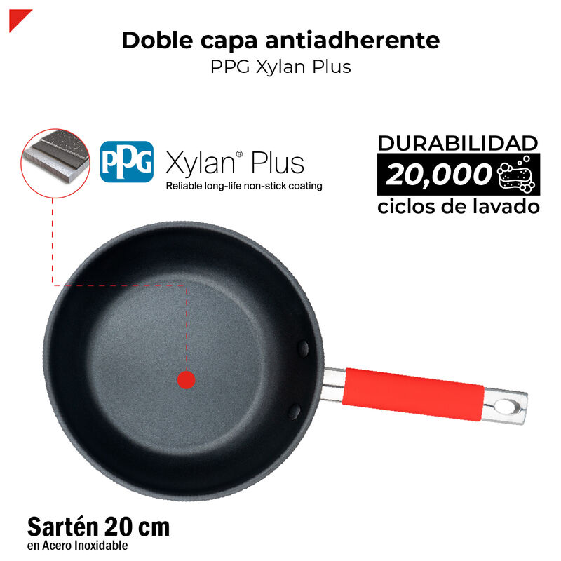 Bogner Sartén De Acero Inoxidable 20 Cm Bfp20 image number null