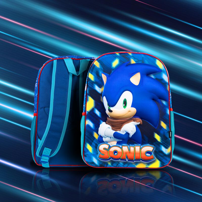 Mochila Edición Sonic, Color Azul, Licencia Ofi... image number null