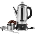 Cafetera El&eacute;ctrica Vevor, 12 Tazas, Acero Inoxidable 304