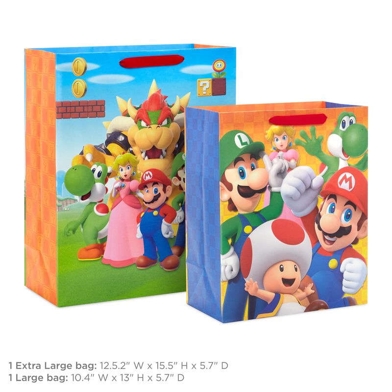 Bolsas De Regalo Hallmark Super Mario 26 &times; 33 c... image number null