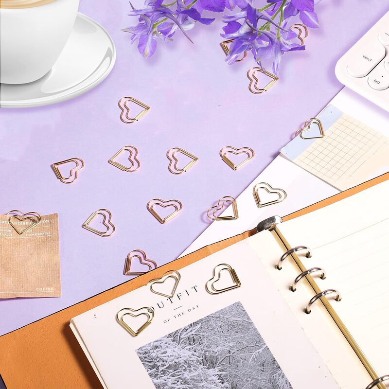 Clips De Papel Adullpony 100 Uds Forma De Coraz... image number null