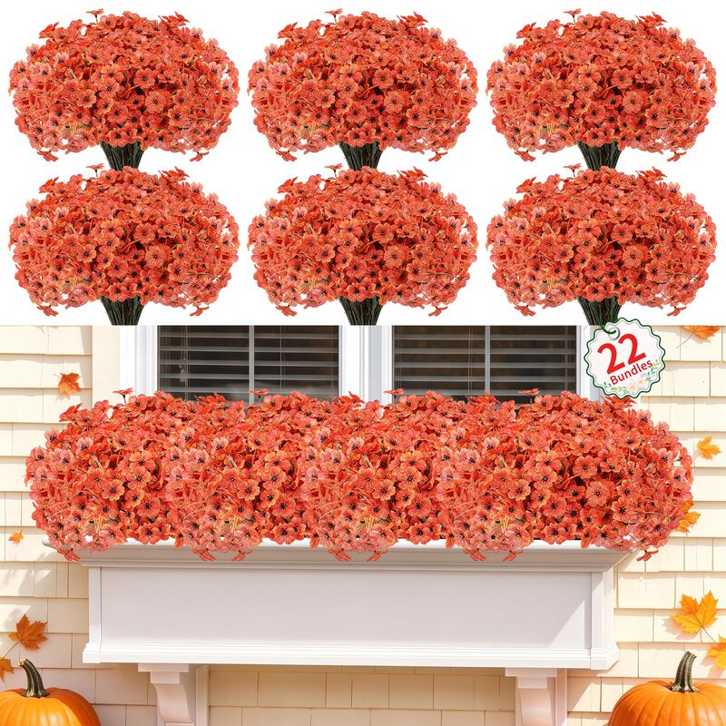 Flores Artificiales Powbrace Paquete De 22 Unid... image number null