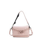 Bolsa Crossbody Chica Con Cadena Acr&iacute;lica Color Rosa
