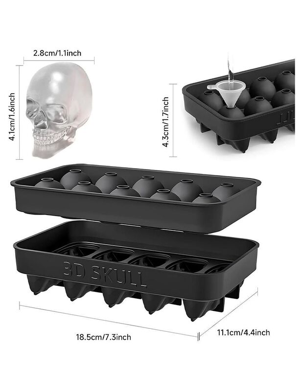 Molde Para Hielos Pink Brule Cal-3D Skullmould image number null