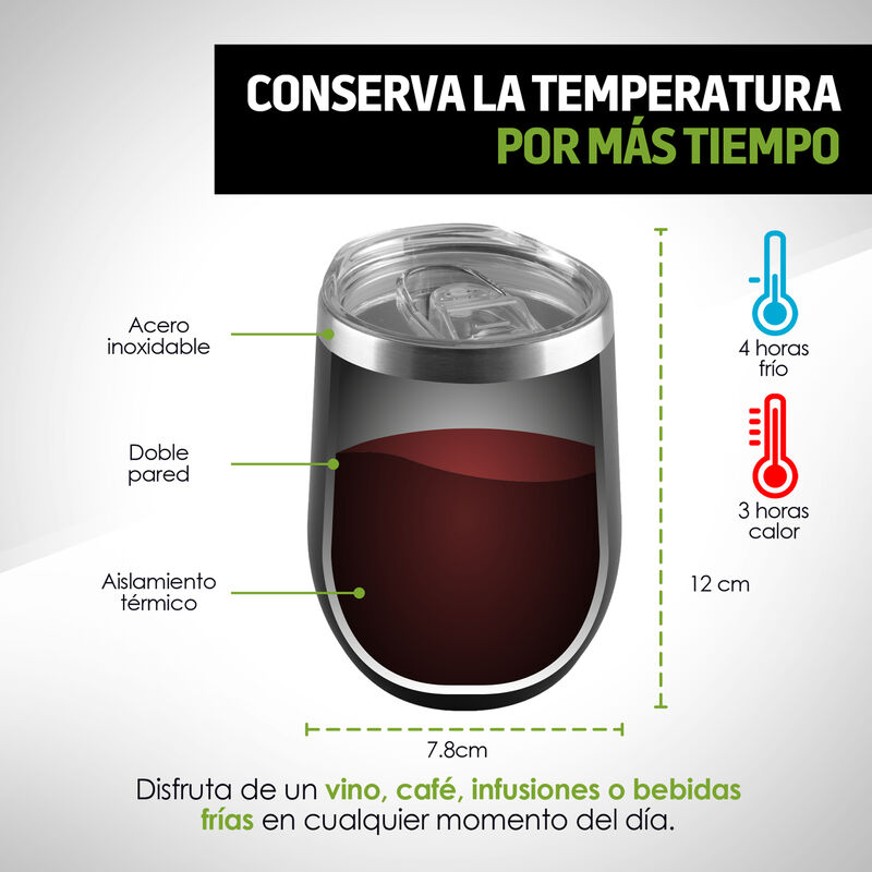 Vaso Térmico Acero Inoxidable Redlemon image number null