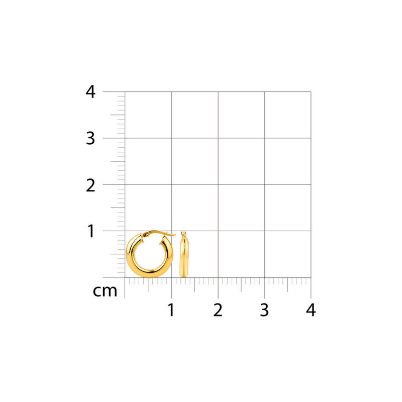 Arracadas Oro Amarillo 10k 10mm | Destello Fino... image number null