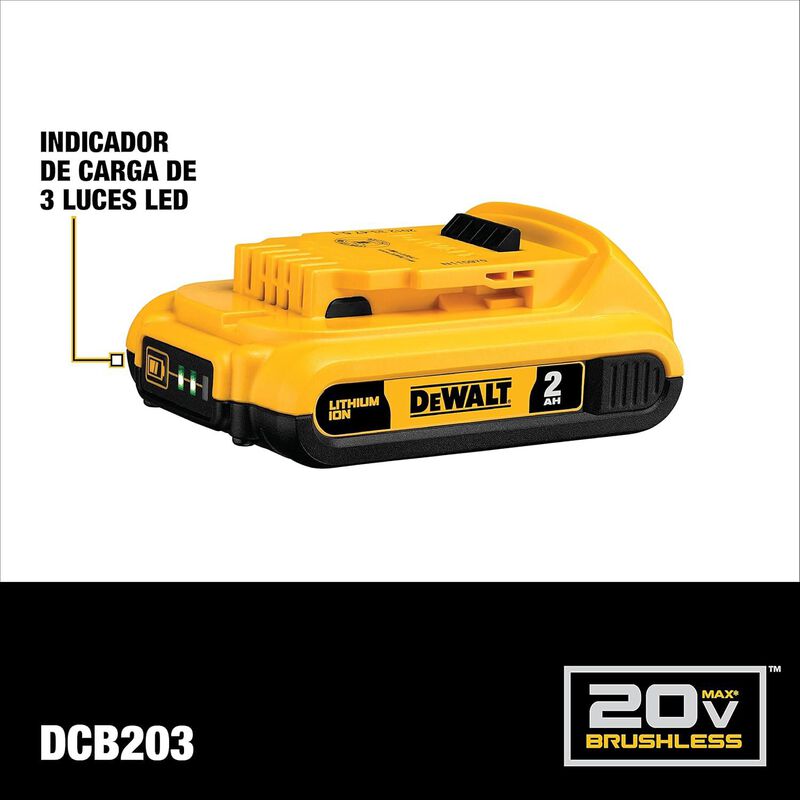 Impacto Dewalt Dcf887d2 1/4" 20v Max Brushless ... image number null