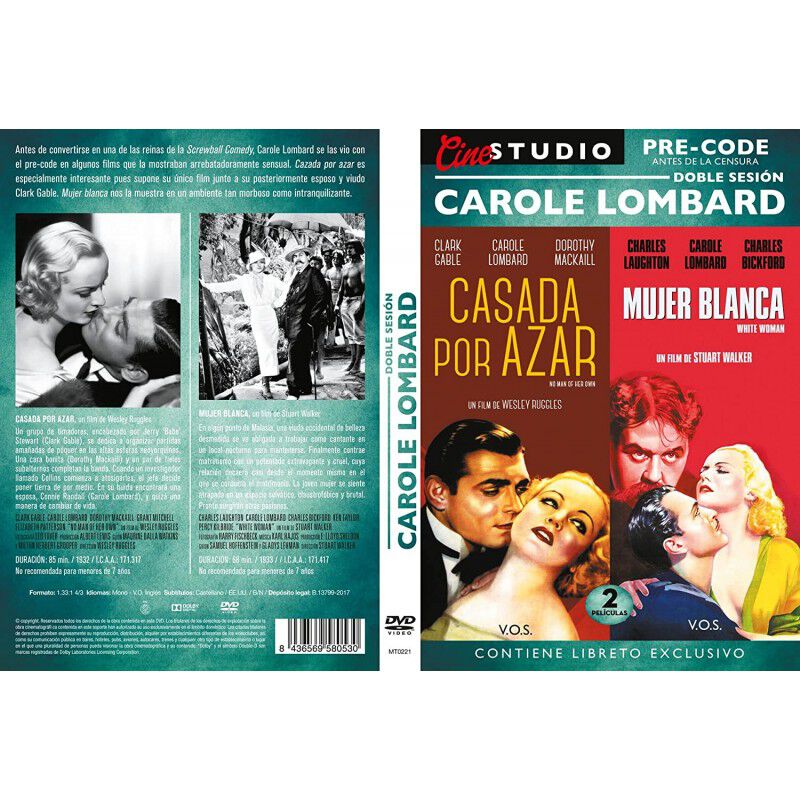 Casada Por Azar + Mujer Blanca [dvd] (1932,1933... image number null