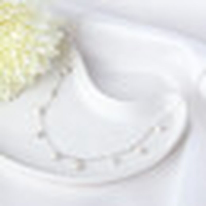 Collar Cadena De Plata con Perlas Mini image number null