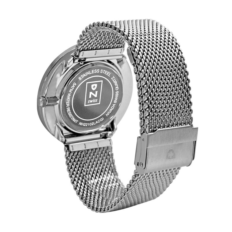 Reloj Nivada Executive Dama Ac/Ac Car&aacute;tula Gris... image number null