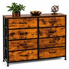 Comoda Cajonera Industrial Country 8 Cajones Organizador Marr&oacute;n Houzer