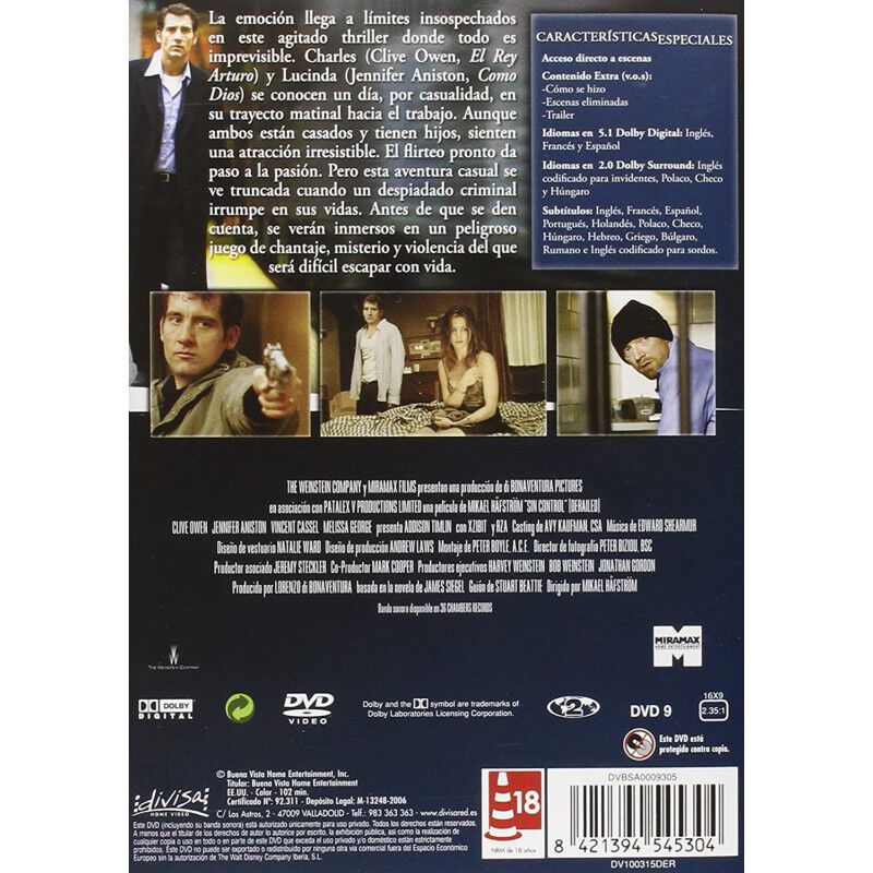SIN CONTROL (DVD) image number null
