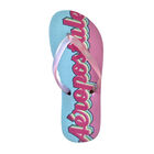 Sandalia A&eacute;ropostale Para Mujer Tipo Flip Flop Azul Con Rosa
