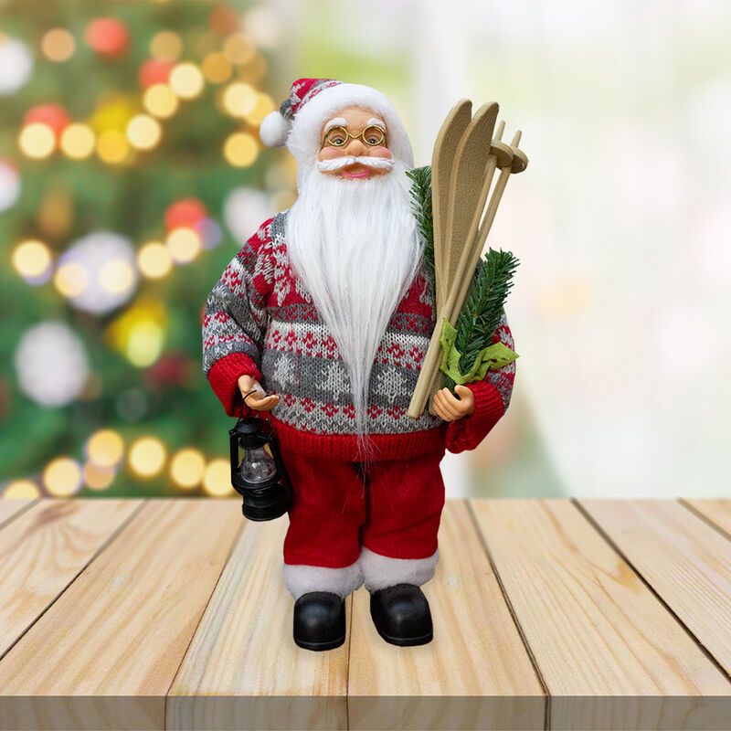 Adorno navide&ntilde;o Santa Claus rojo 30cm X 17cm image number null