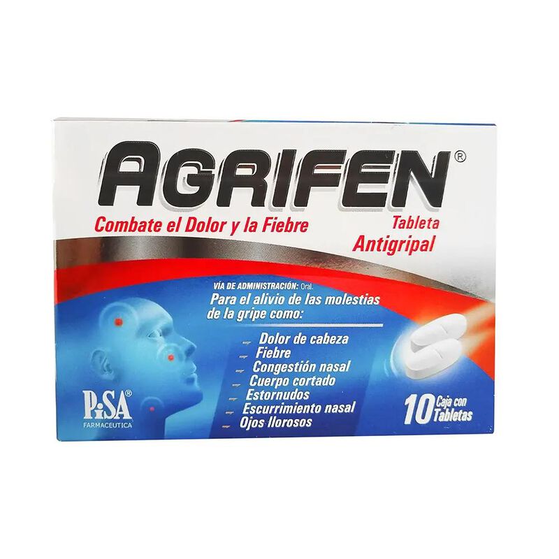 Agrifen 500/25/5/4 Mg 10 Tableta(s) image number null