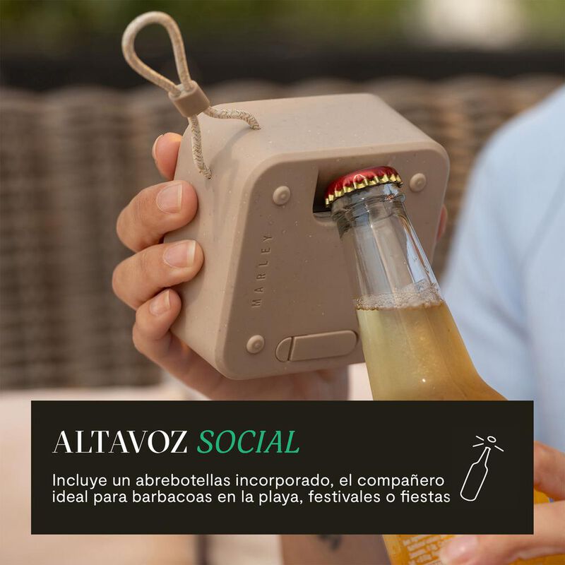 Bocina Port&aacute;til Rise Up Cream The House of Marl... image number null