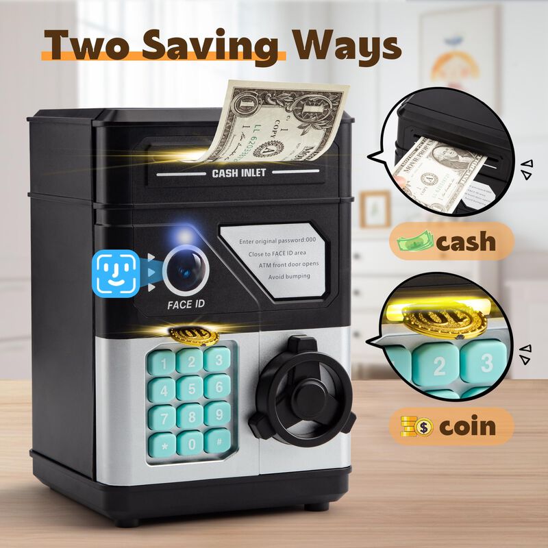 Mini Cajero Autom&aacute;tico Electr&oacute;nico Piggy Bank G... image number null
