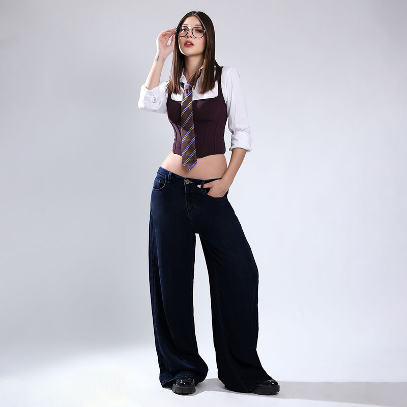 Pantal&oacute;n Wide Leg Mujer Sb4767 Savi Jeans Azul ... image number null