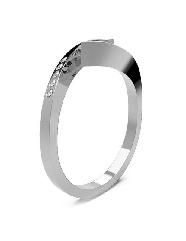 Anillo de Compromiso de 14K con Diamante de Lab... image number null