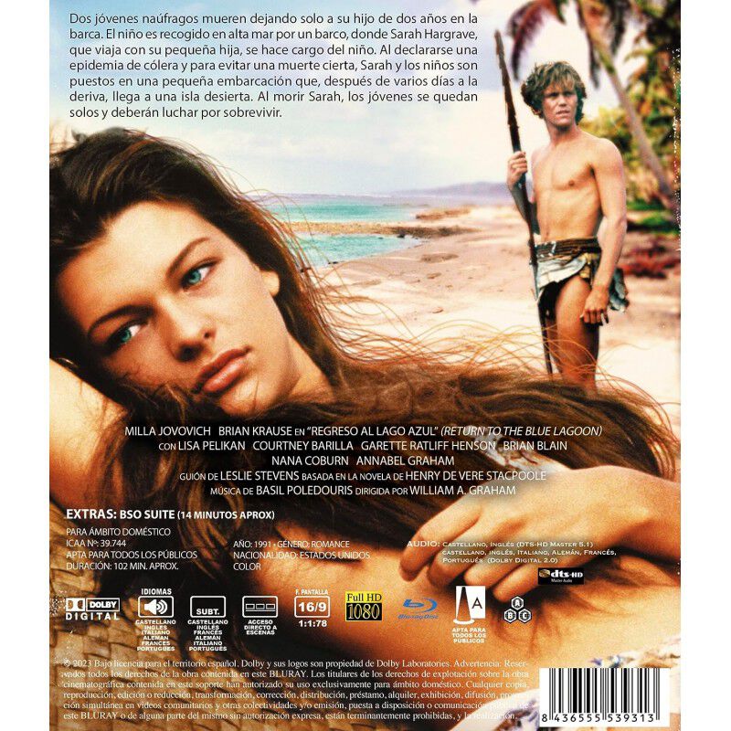 Regreso Al Lago Azul [blu-ray] (1991) image number null