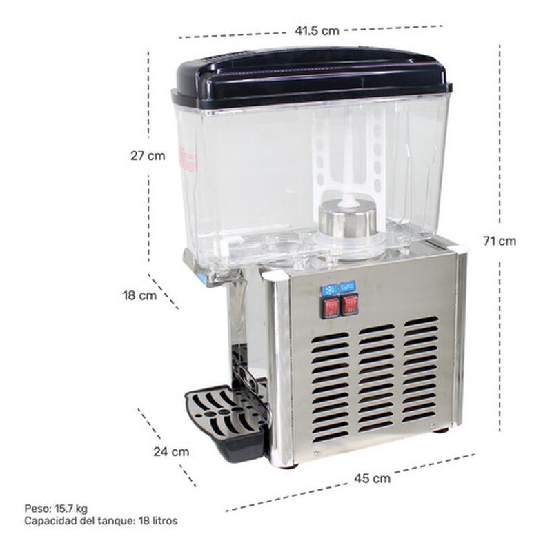 Dispensador Agua Fr&iacute;a 18 Litros 1 Tanque image number null
