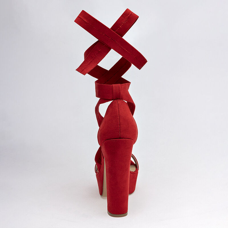 D'Cristian Zapatilla para mujer rojo image number null