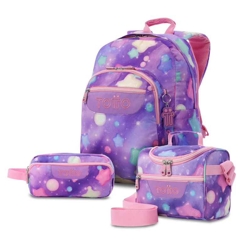 Kit Escolar Mochila Mediana, Lonchera Y Lapicer... image number null