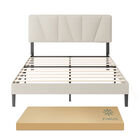 Zinus Maya | Base De Cama Tapizada Dise&ntilde;o Asim&eacute;trico Matrimonial
