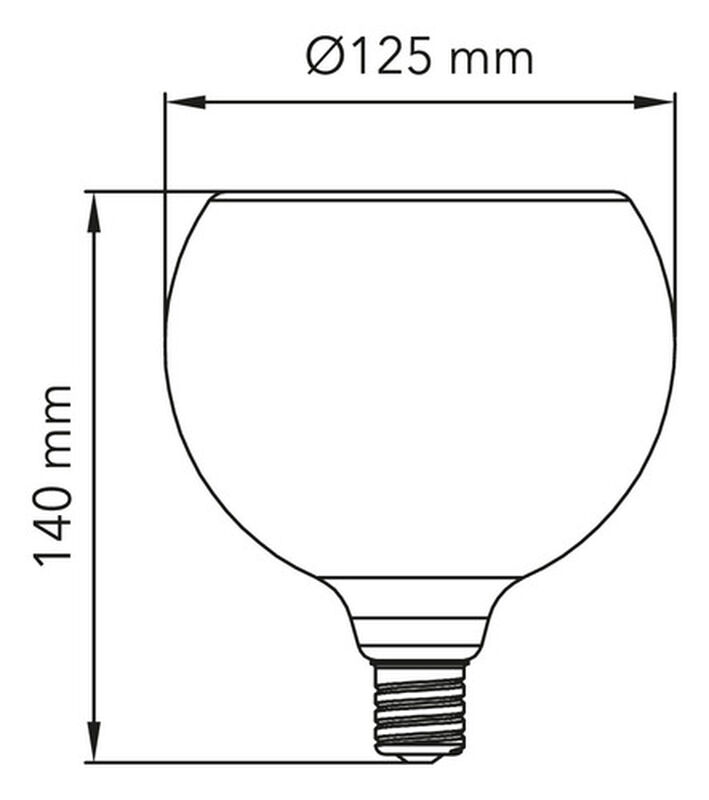 Foco Globo Led 4w Luz Ámbar E27 Atenuable Tecno... image number null