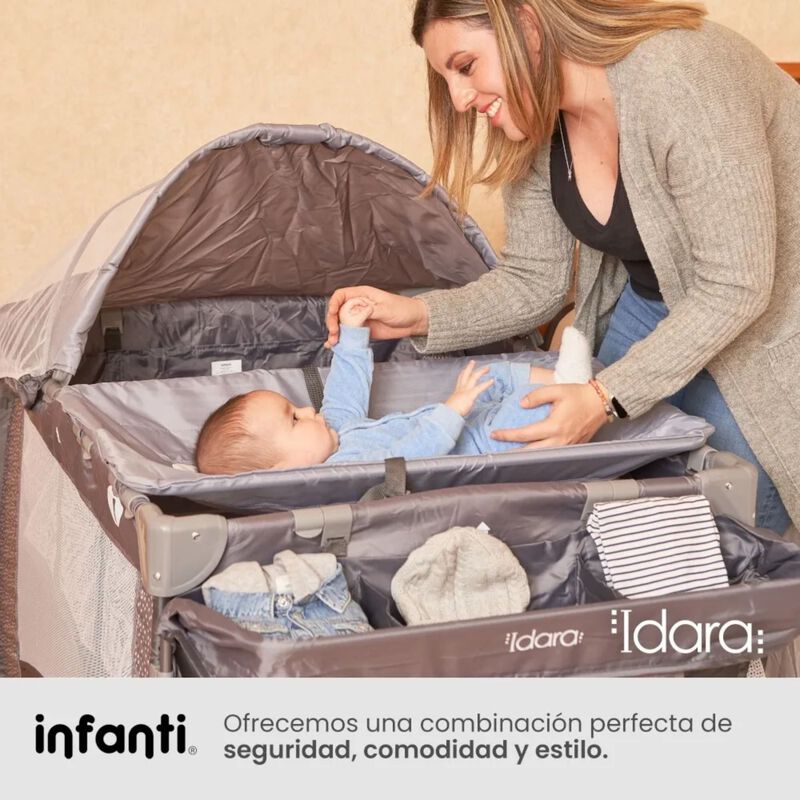 Set Cuna Corral Cambiador Idara + Carriola Sist... image number null