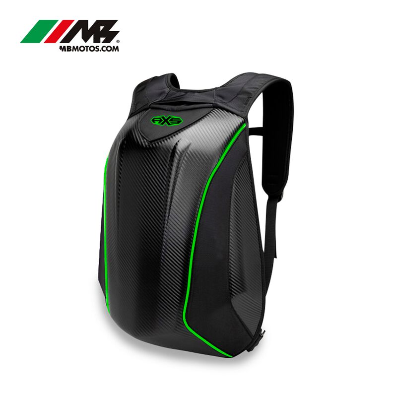 Mochila Axs Rigida Para Motociclista Verde image number null