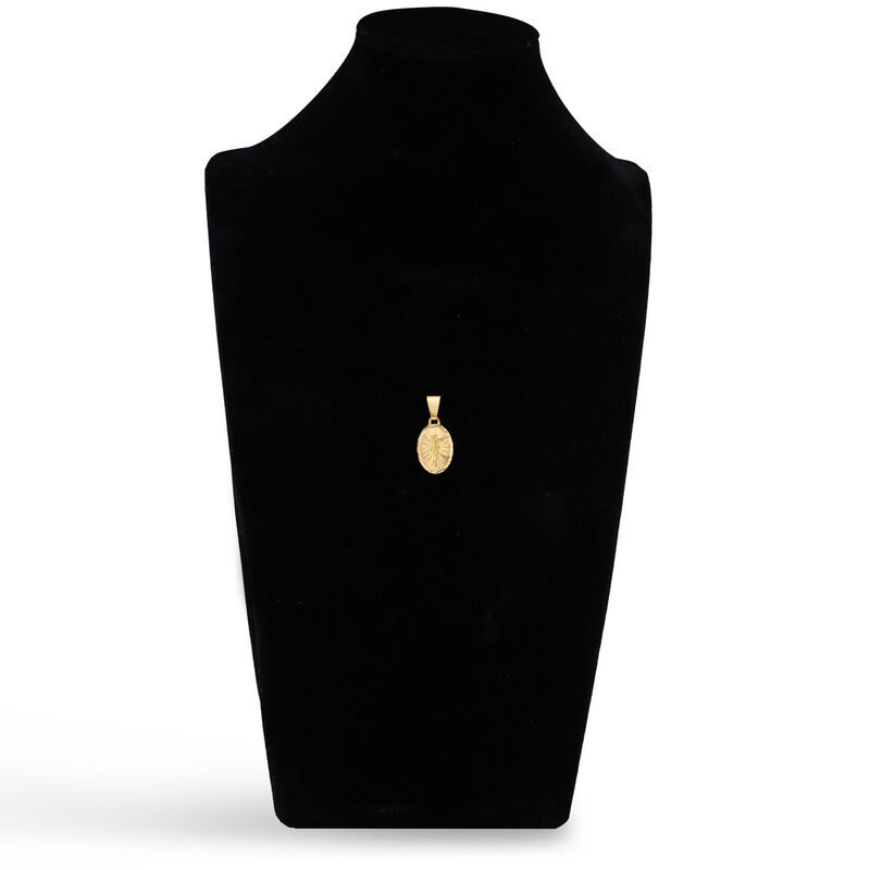 Medalla Ovalada Oro Amarillo 14K Cristo 12Mm image number null