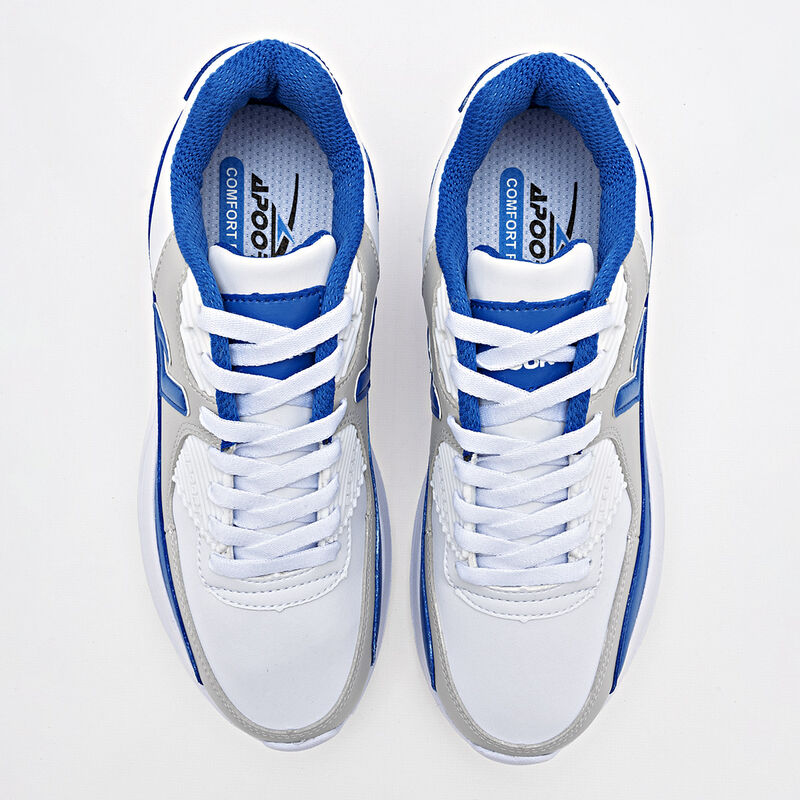 Apoort Tenis urbano para joven blanco gris azul image number null