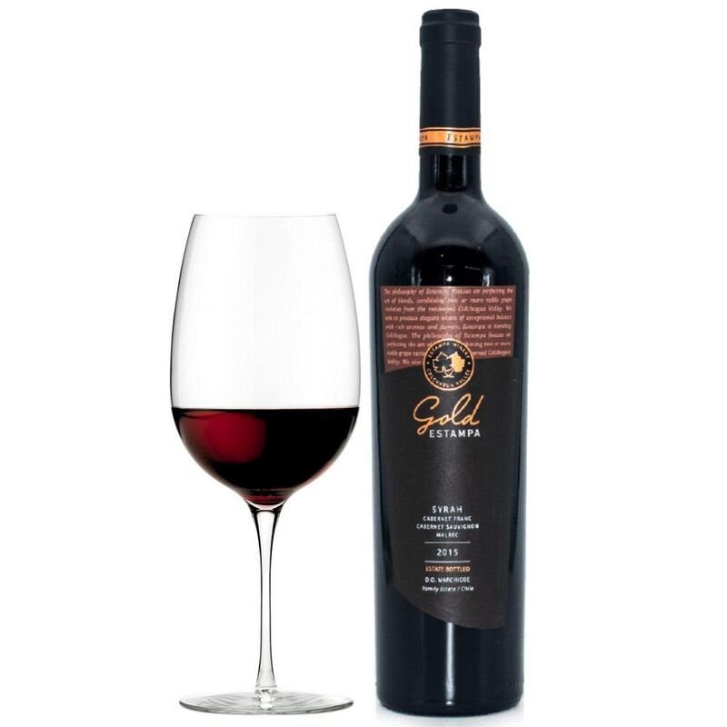 Vino Tinto Vi&ntilde;a Estampa Gold Syrah Cab Sev. Cab... image number null